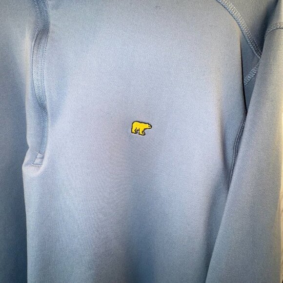 Jack Nicklaus Bear Logo Golf 1/4 Zip Gray Long Sleeve Pullover Sweatshirt Large - Picture 2 of 7